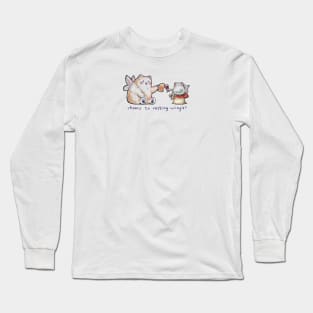 Cheers to resting wings Long Sleeve T-Shirt